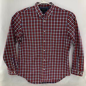Banana Republic Long Sleeve Plaid Button Down Casual Shirt Size XL